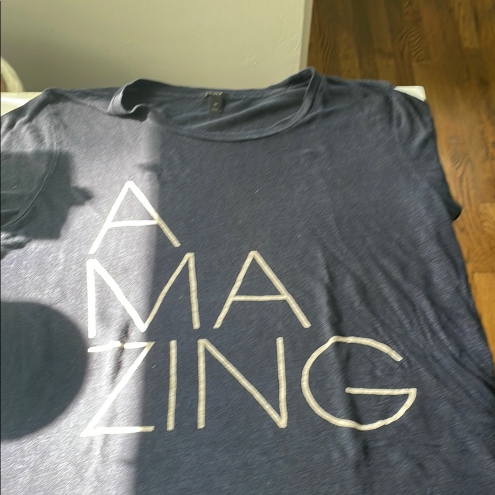J. Crew Navy Amazing Graphic Tee - Linen